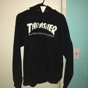 Black thrasher hoodie